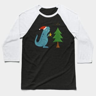 t-rex christmas Baseball T-Shirt